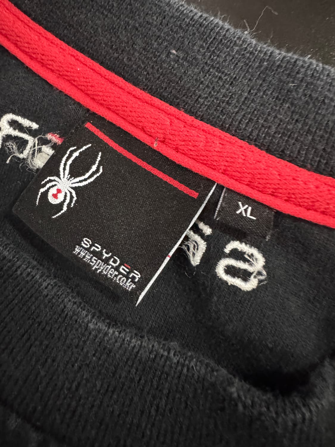 Spyder 스파이더 빅 로고 오버핏 맨투맨 XL 블랙 상품이미지3