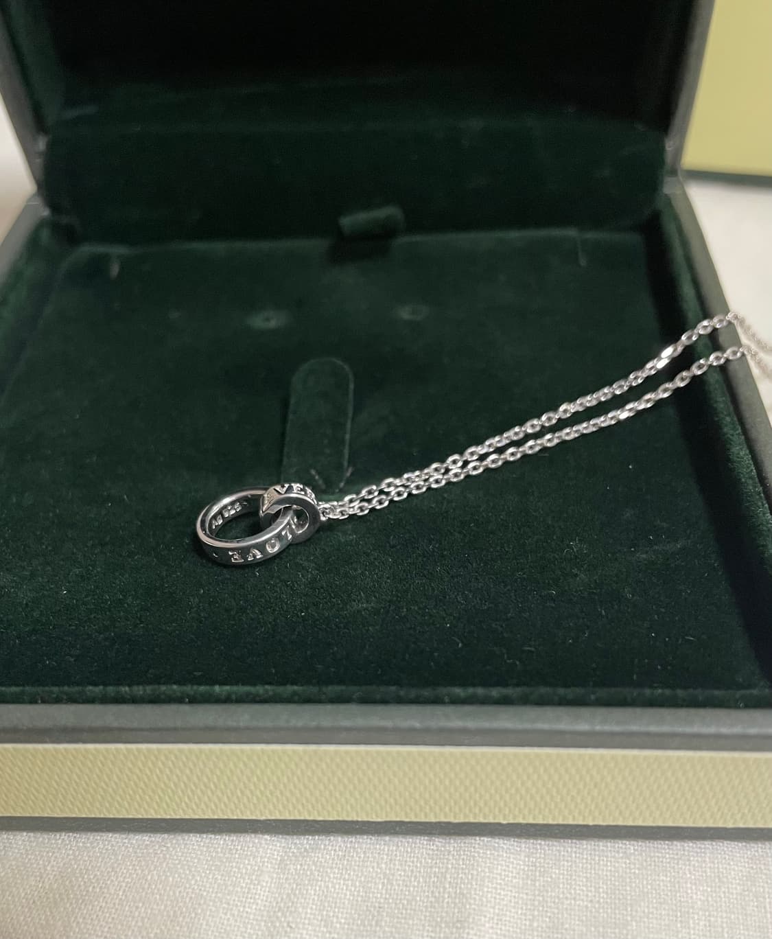 [미사용]로이드 정품 순은 실버925 인터로킹 목걸이 상품이미지7