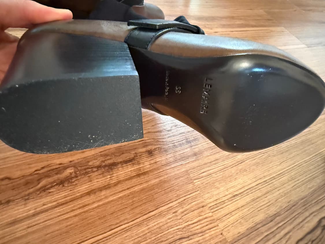 르메르 캔버스 가죽 앵클 부츠 38 상품이미지6