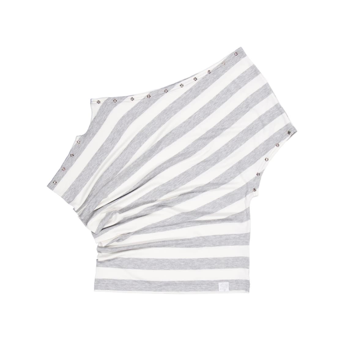 셋업이엑스이 STRIPE EYELET DRAPE TOP / WHITE 상품이미지3