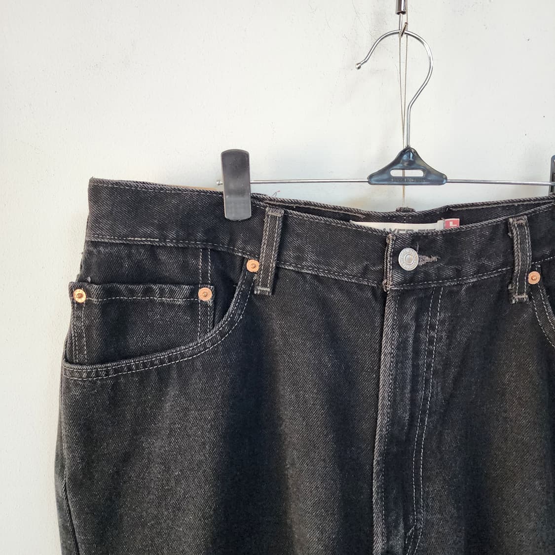 리바이스550 블랙 데님 팬츠 상품이미지2