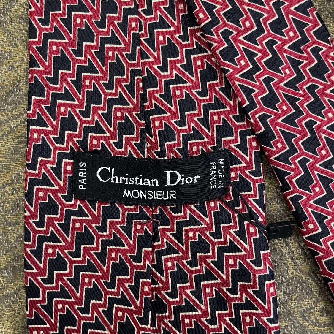 크리스찬 디올 Dior 실크 패턴 넥타이 하이엔드 명품 타이 상품이미지3