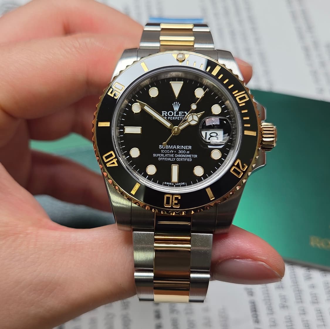 롤렉스 서브마리너 흑콤 116613LN 18K골드콤비 풀셋 
 상품이미지10