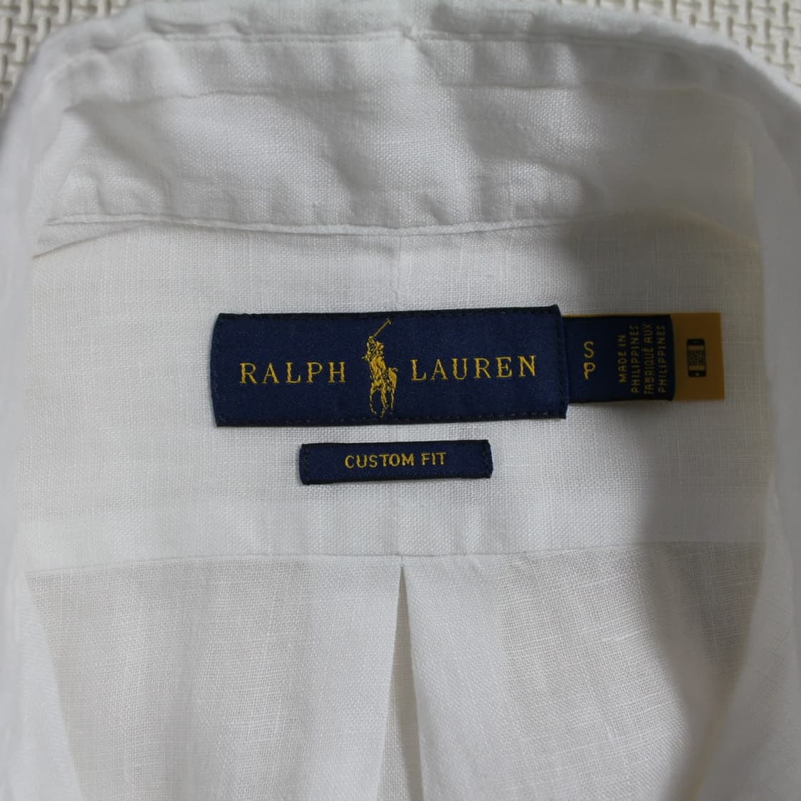 Polo 폴로 랄프로렌 화이트 리넨 셔츠 (큐알신형) 상품이미지4