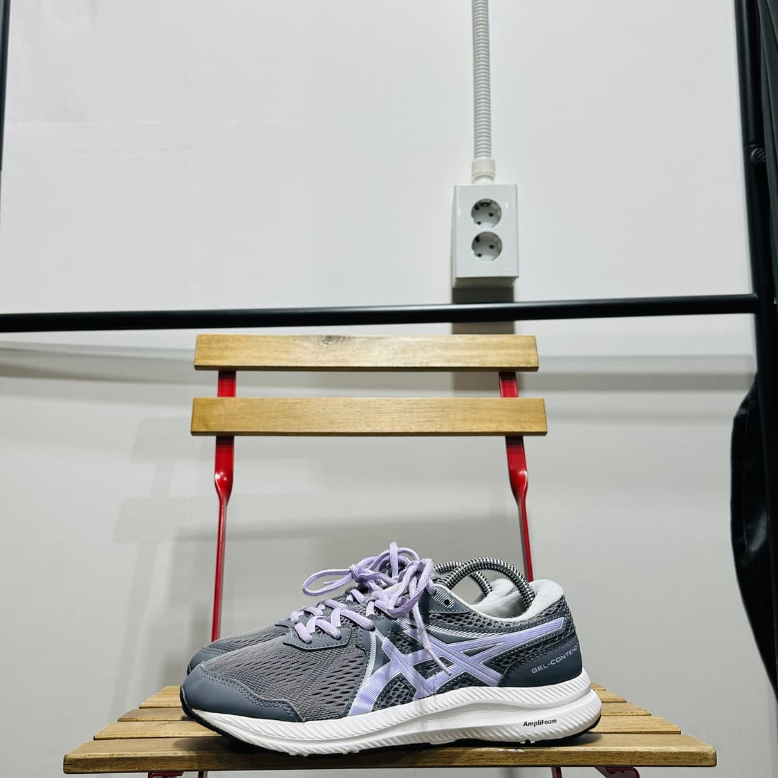 240) 아식스 운동화 여성 여자 신발 젤 컨텐드 그레이 퍼플 상품이미지3