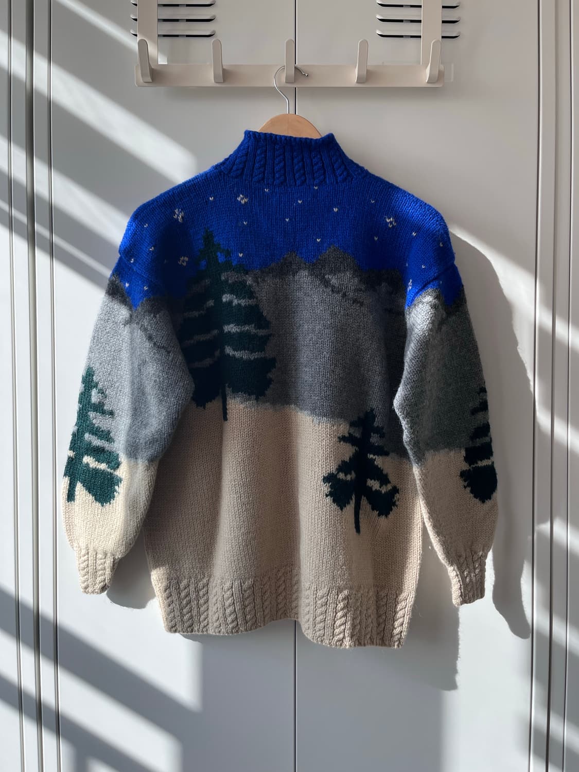 (Rare) 90‘ 폴로 랄프로렌 핸드메이드 스키 풍경 니트  상품이미지9