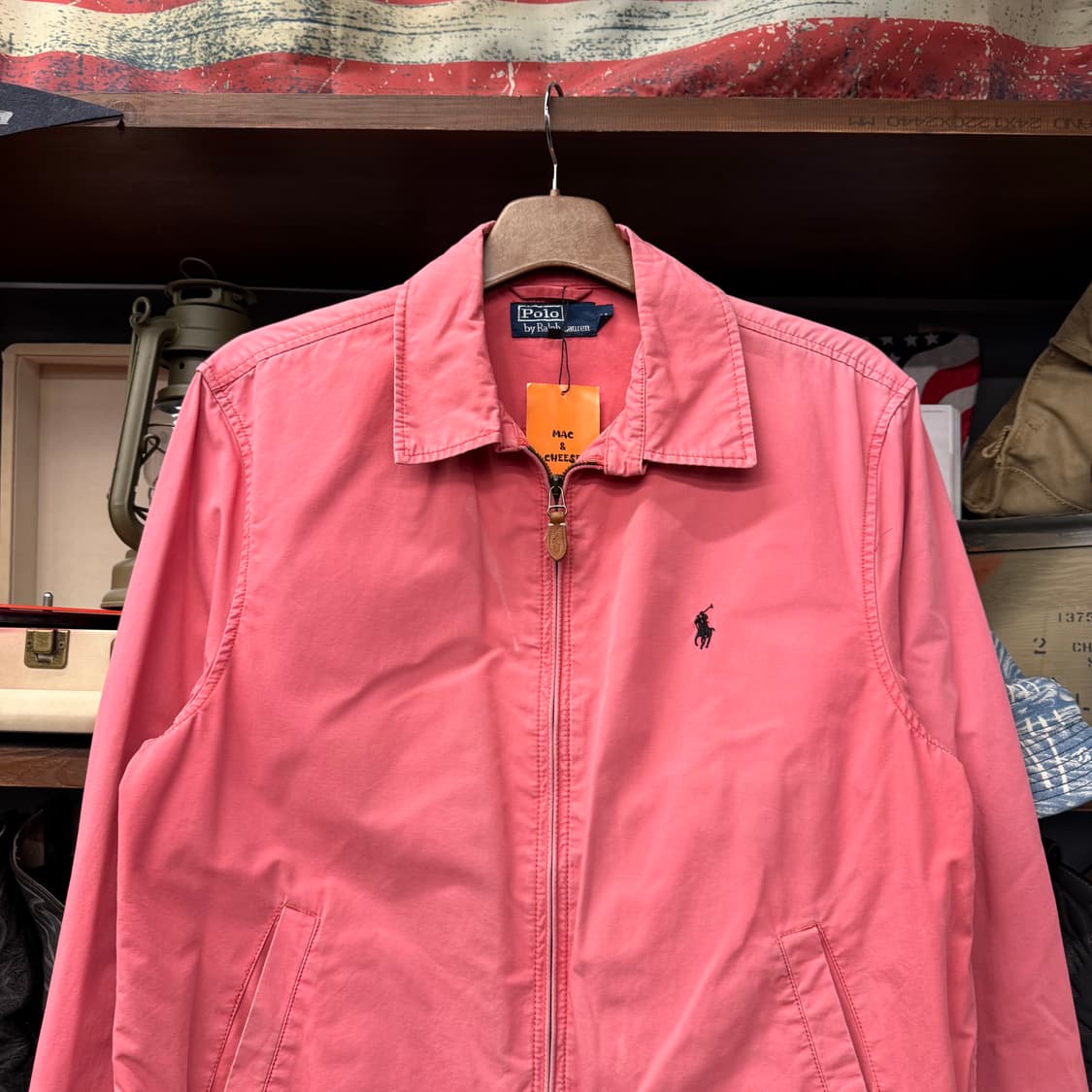 90s 폴로 랄프로렌 코튼 스윙탑 자켓 블루종 핑크 N646 상품이미지2
