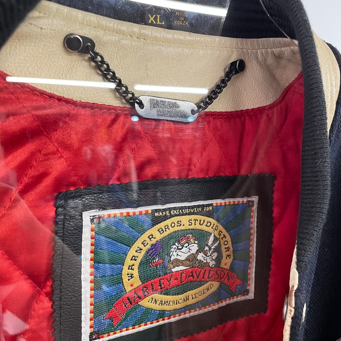 할리 데이비슨 50주년 테즈 가죽 바시티 자켓 상품이미지8