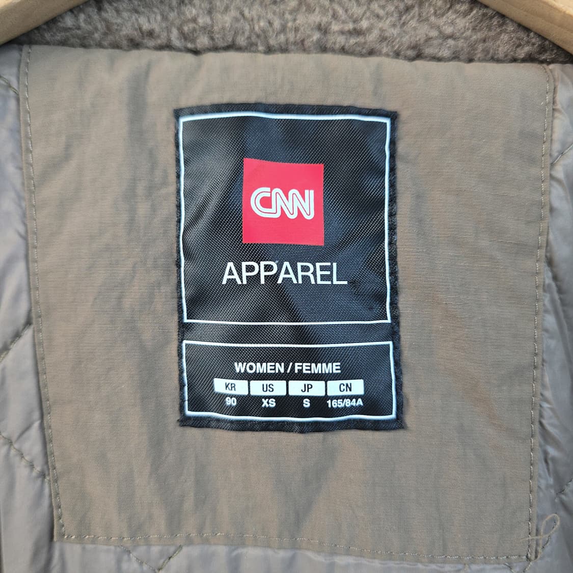 CNN 어패럴 플리스 집업 자켓 베이지 90 상품이미지7