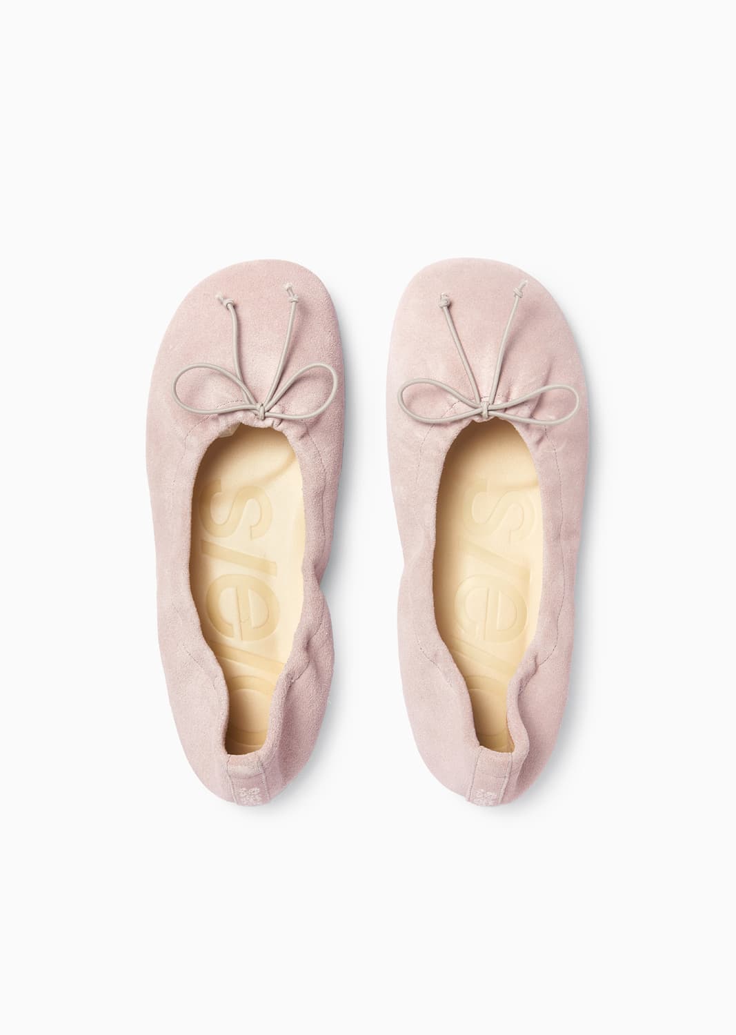 에스이오 번 발레리나 핑크 스웨이드 픗랫슈즈 상품이미지1