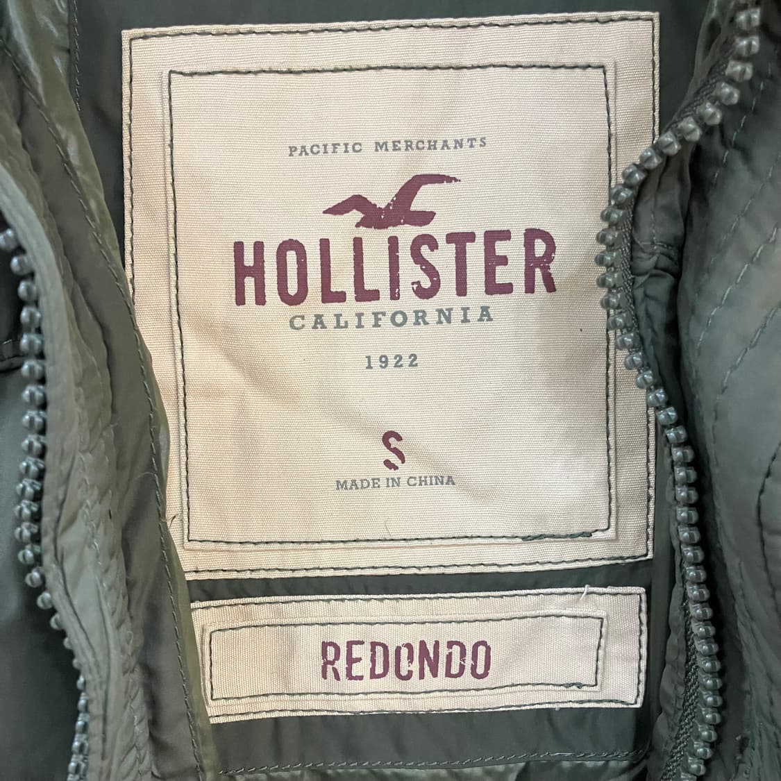 홀리스터 카키 후드 패딩 점퍼 S 상품이미지2