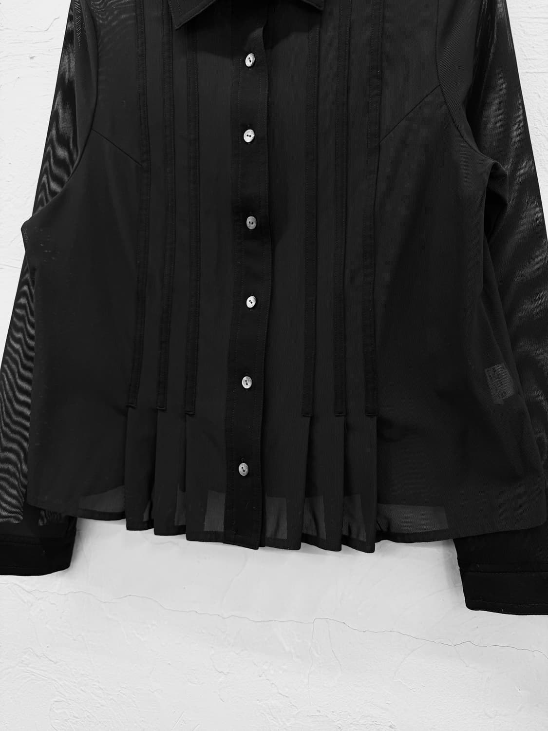 brund pirttelli 플리츠 시스루 자켓 상품이미지2