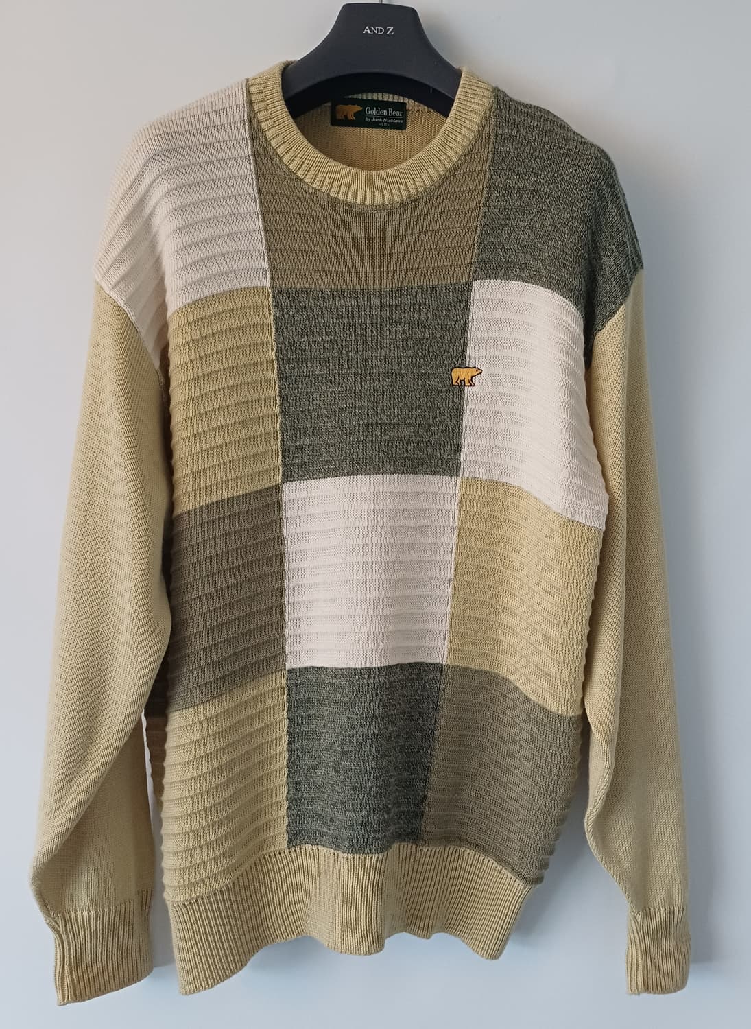 Golden Bear 빈티지 패턴 니트 L 상품이미지1
