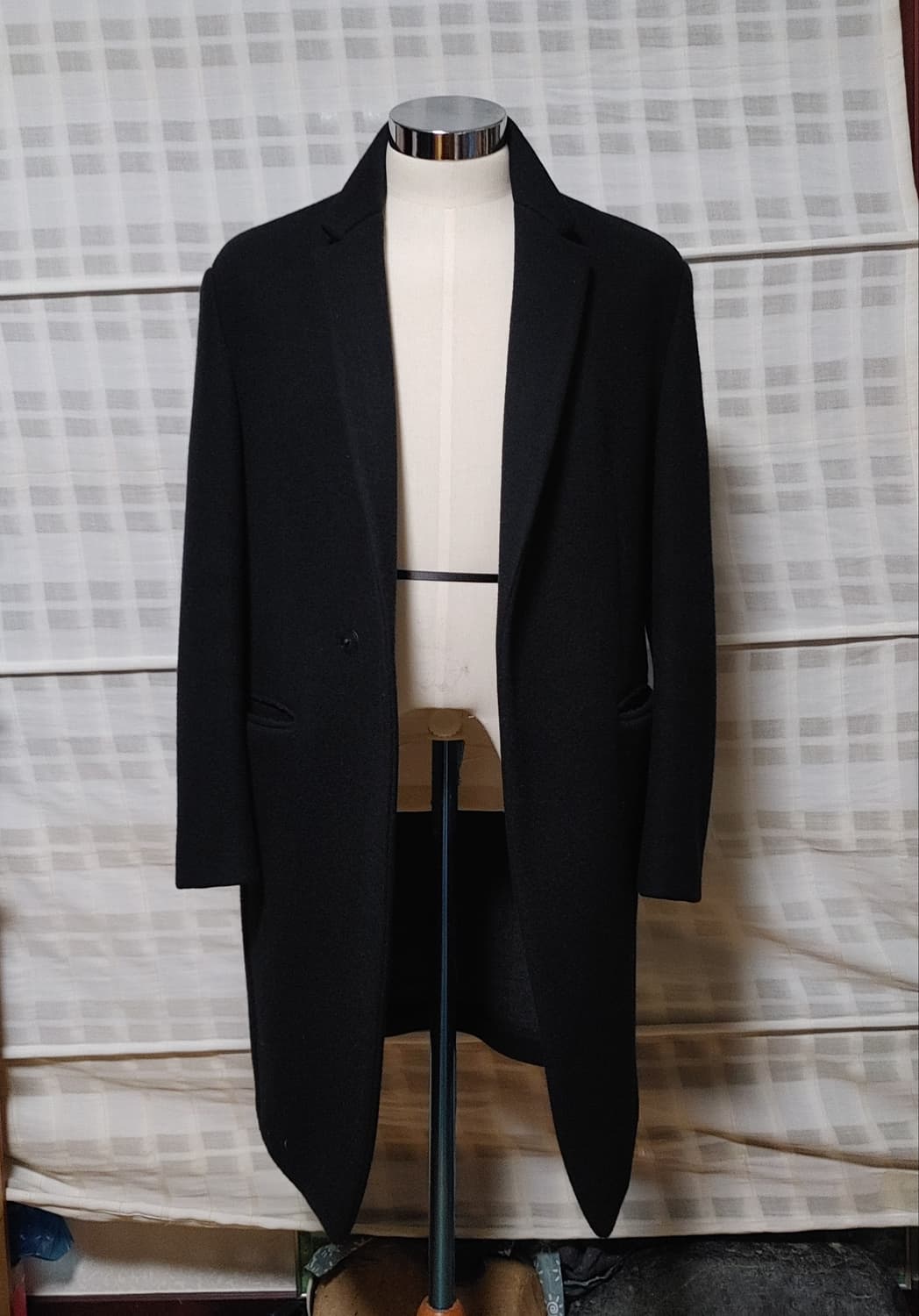 (한섬) 시스템 옴므 검정 싱글 코트 95 상품이미지1