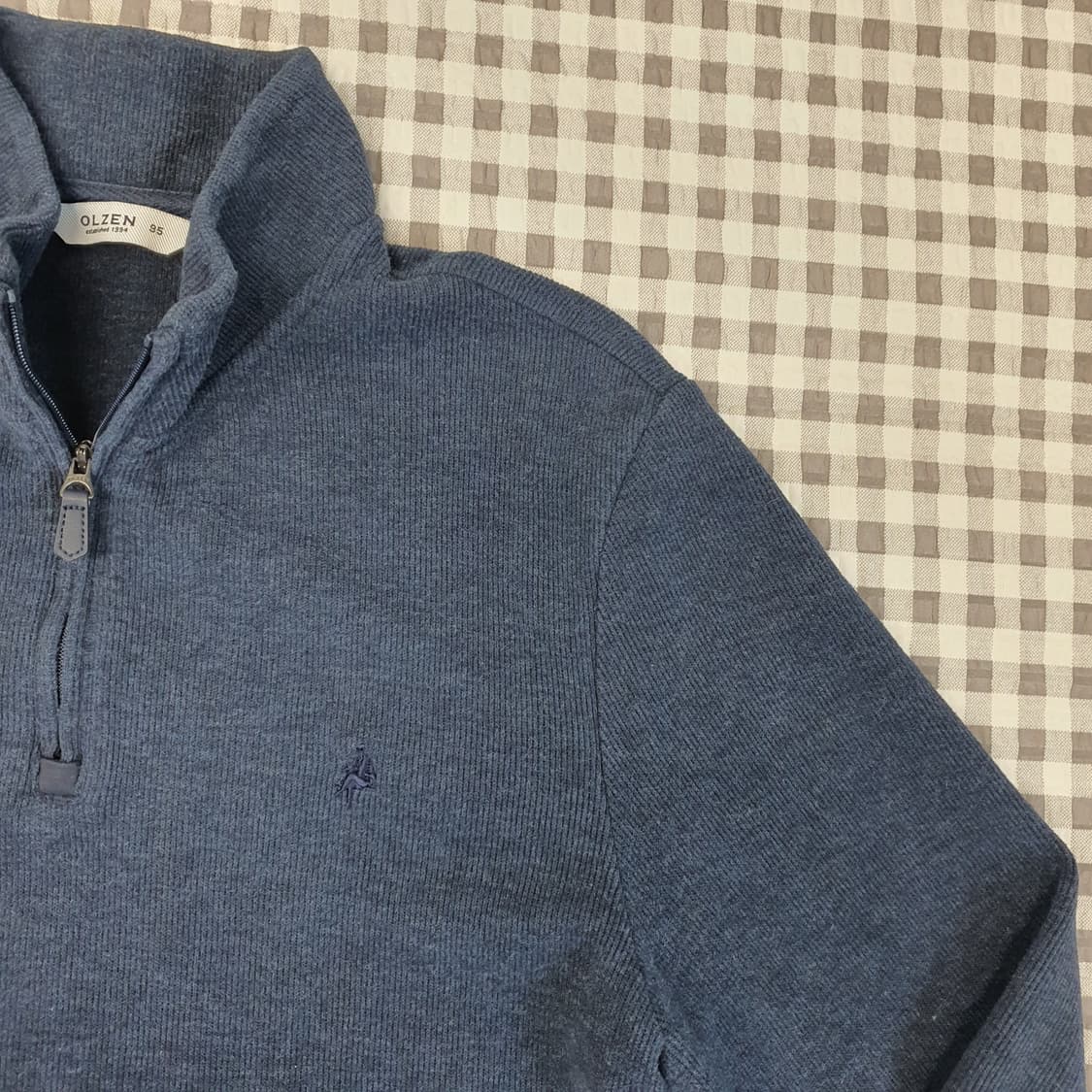 올젠 반집업 하프 맨투맨 남자95 상품이미지3