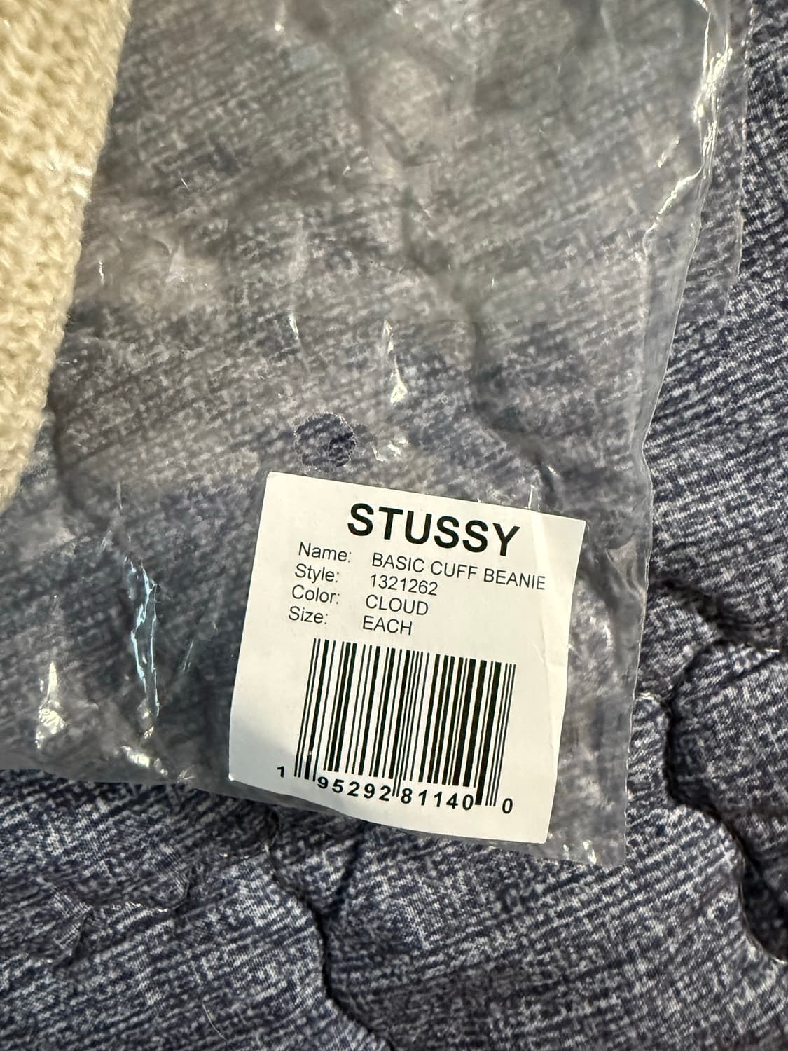 스투시 베이직 커프 비니 클라우드 상품이미지3