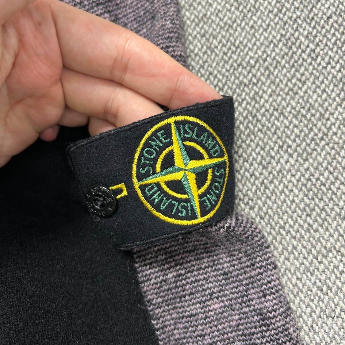 스톤아일랜드 컬러블럭 울 혼방 니트(S) 상품이미지4