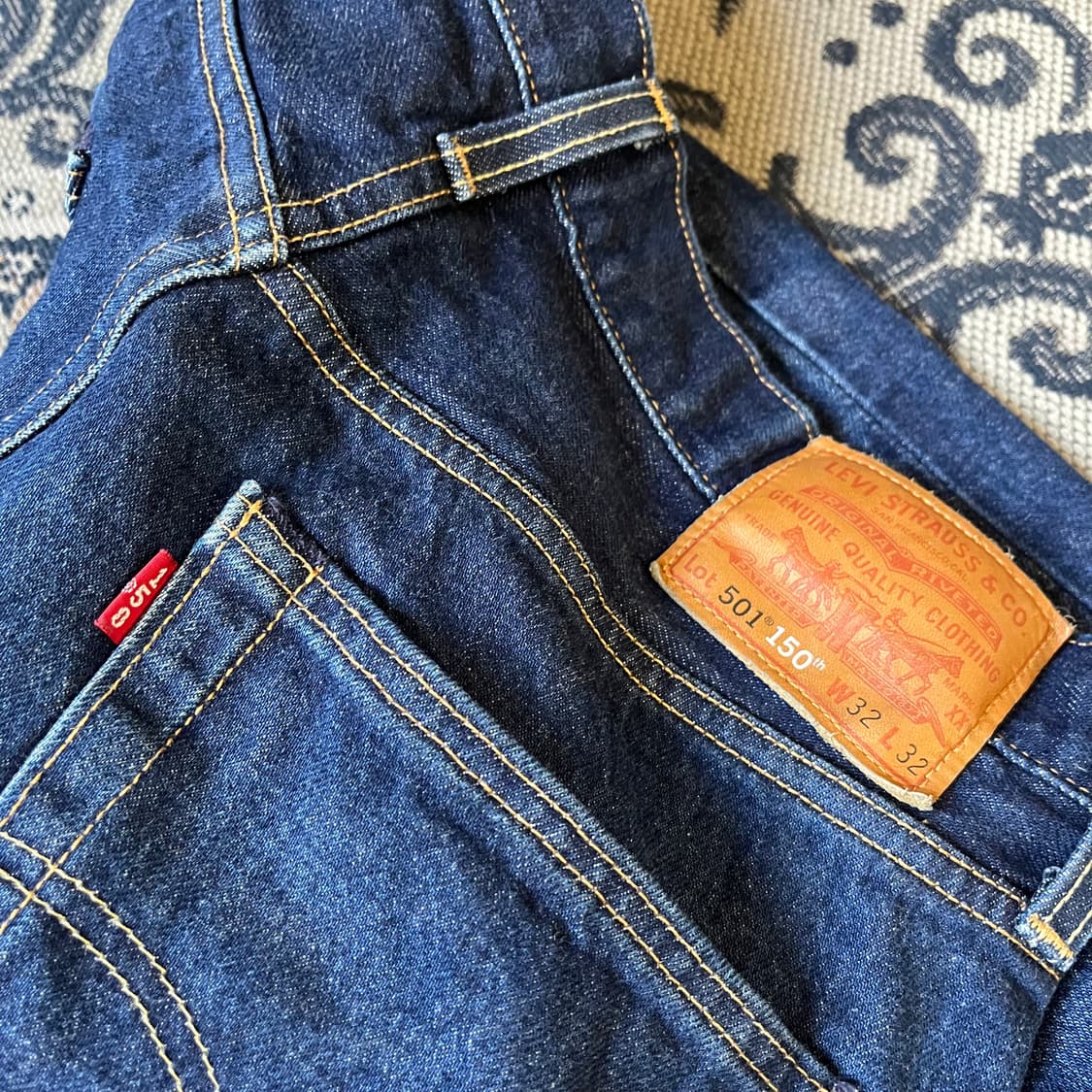 32 리바이스 501 150주년 셀비지 데님 팬츠/W2317 상품이미지3