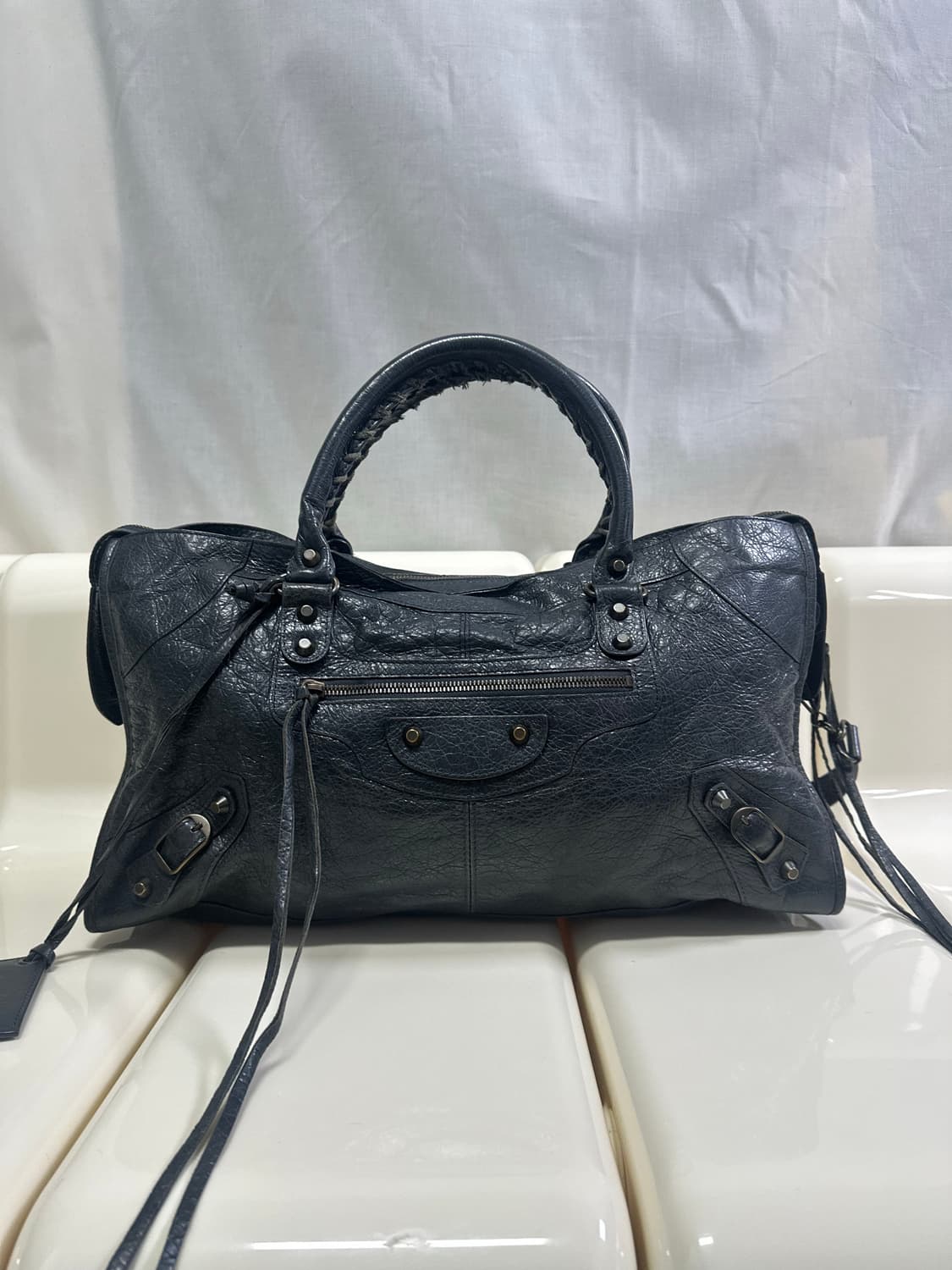 [A 정품] 발렌시아가 시티 모터백 파트타임 그레이 상품이미지4