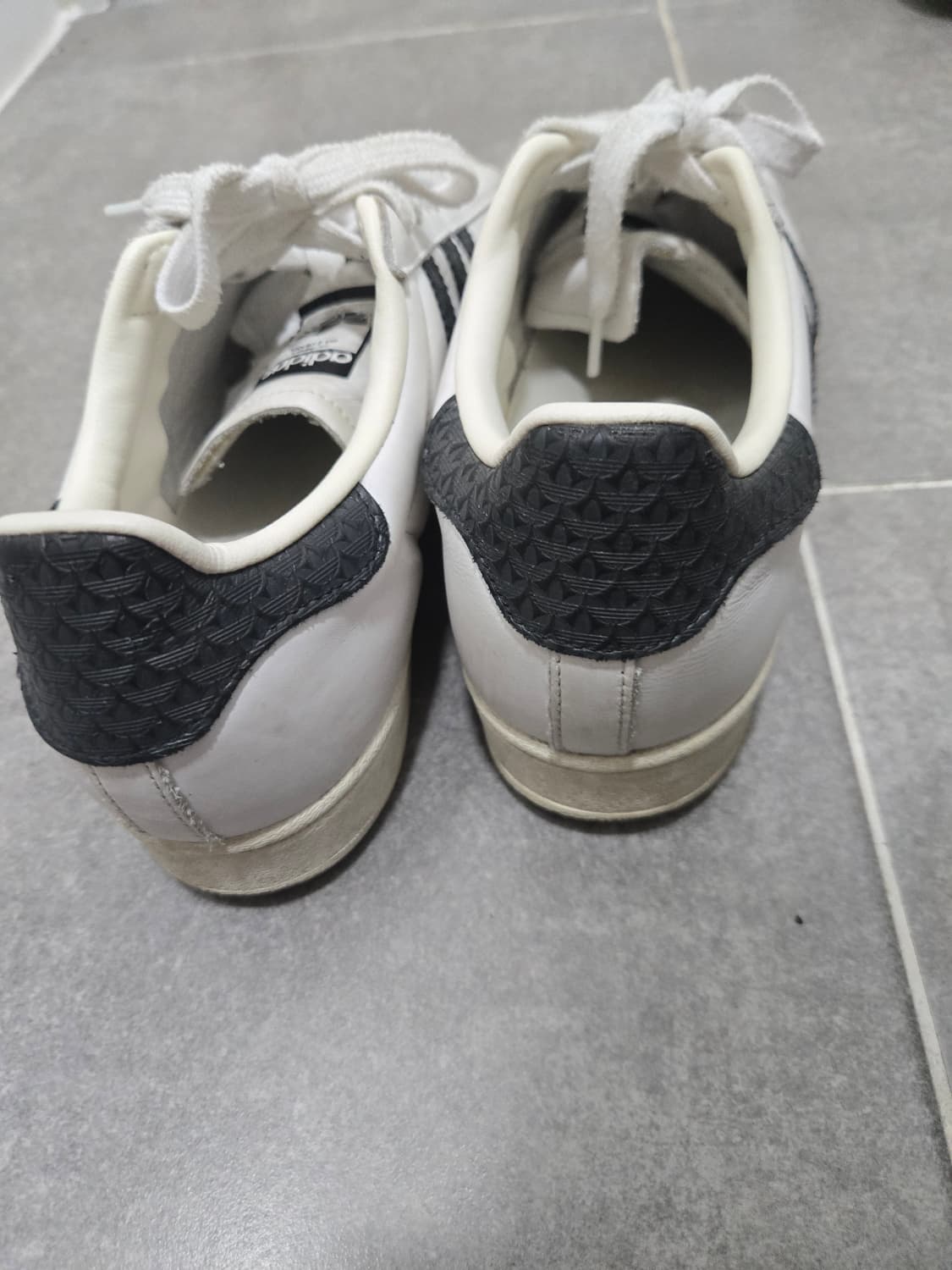 [희귀/일본구매] 아디다스 슈퍼스타 82 화이트 블랙 스네이크  상품이미지3