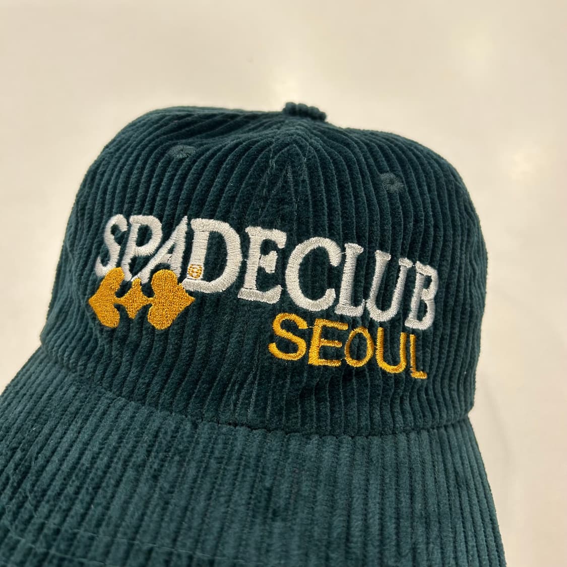스페이드클럽서울 코듀로아 골덴 볼캡 모자 그린 상품이미지4