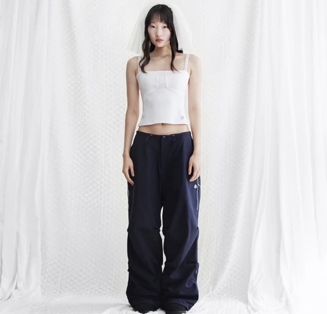 스마트어반유즈풀 코이세이오 Strap line pants navy 상품이미지1