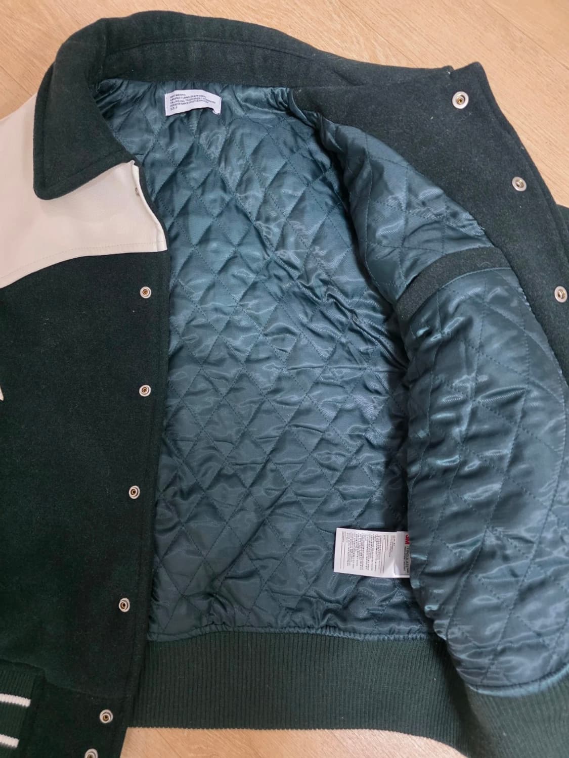 파르티멘토 배색 바시티 자켓 S 상품이미지9