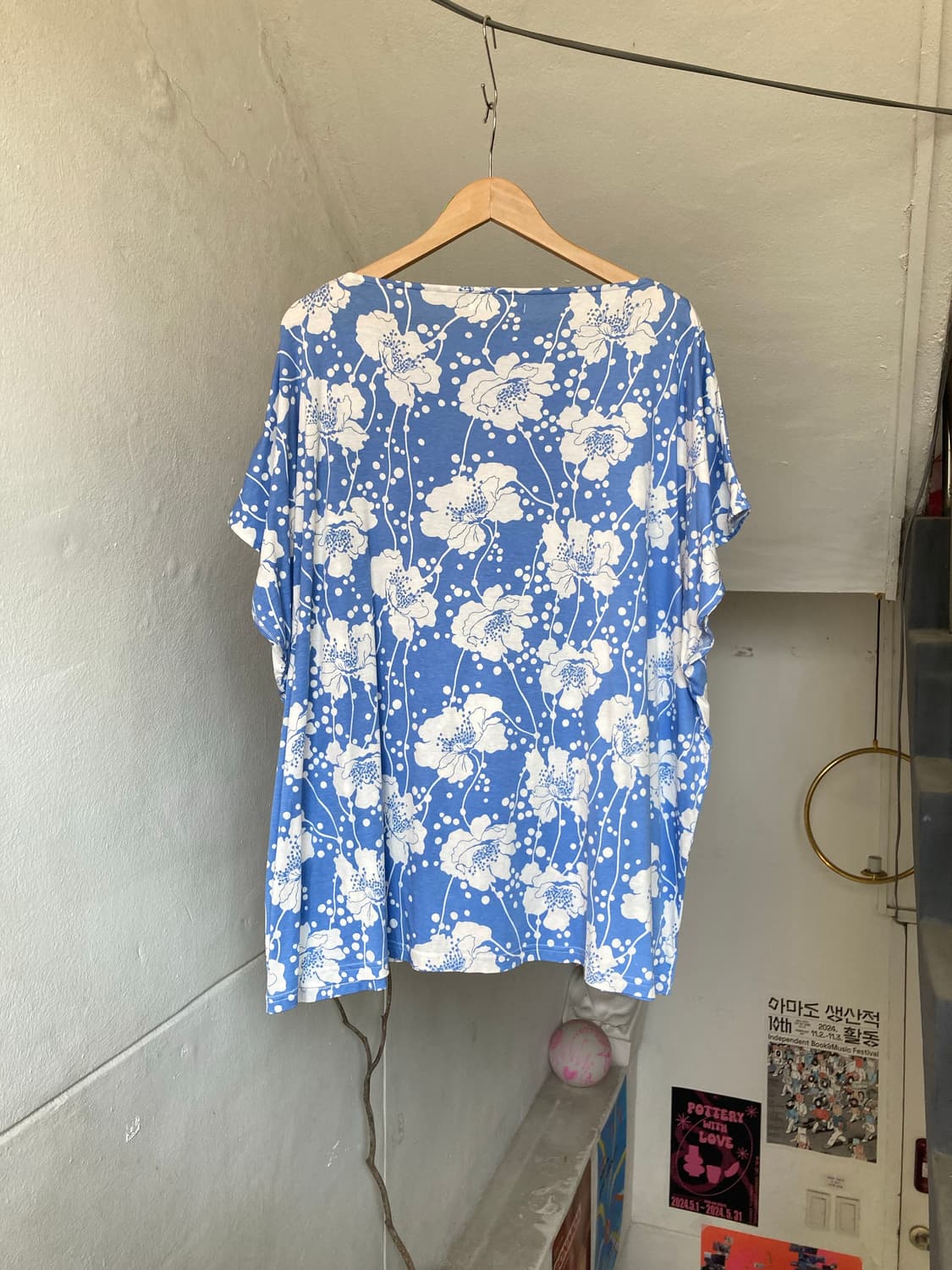 하와이안 패턴 오프숄더 상품이미지5