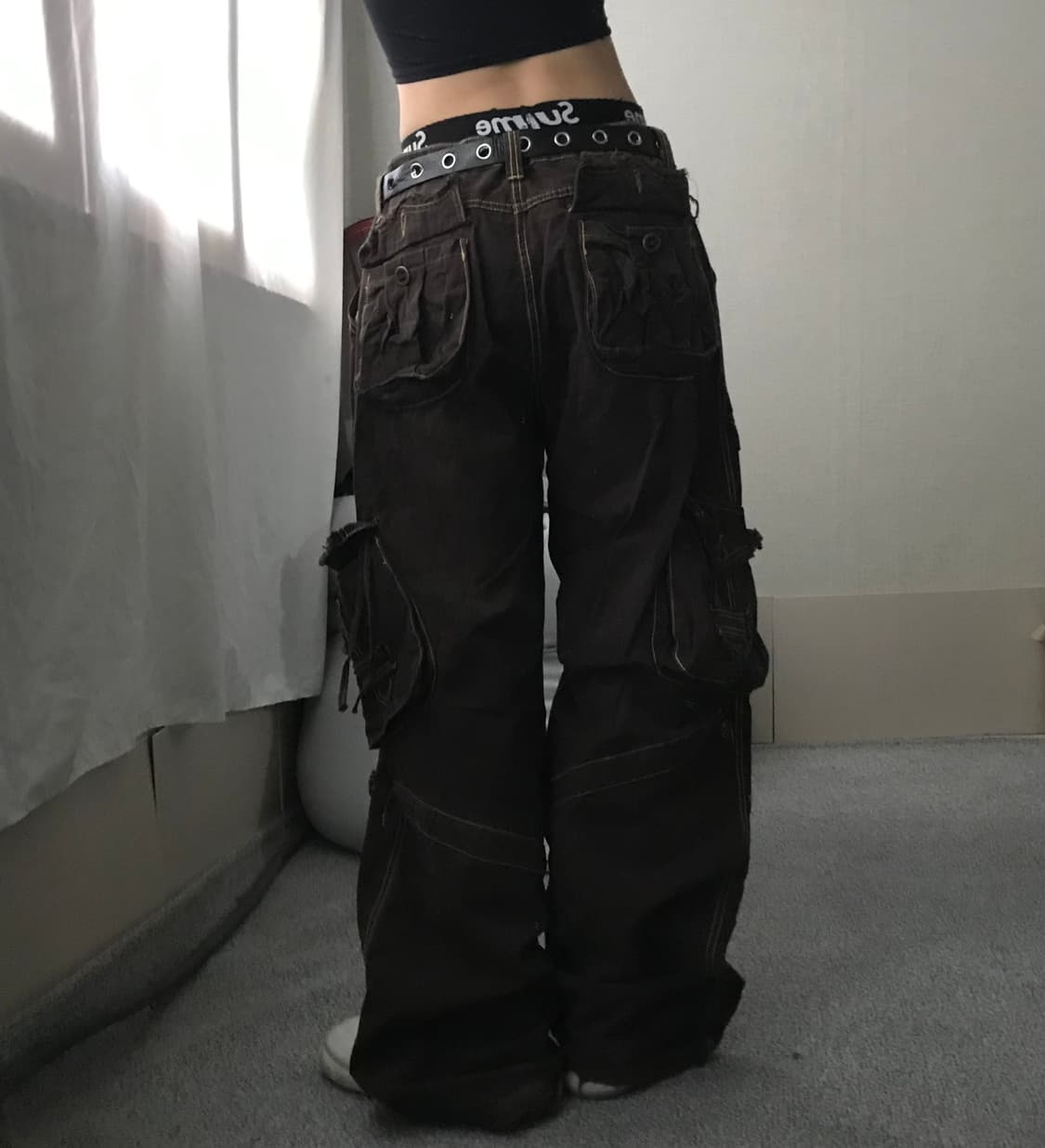 빈티지 포켓디테일 브라운 카고팬츠 상품이미지4