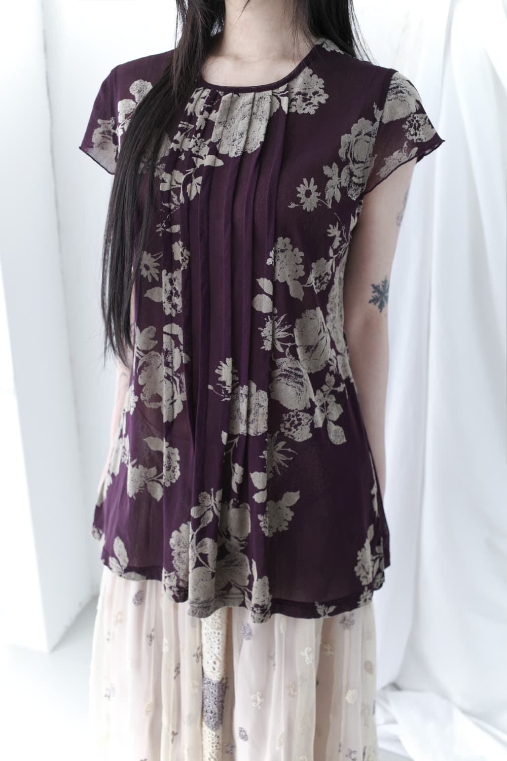 flower tuck T  상품이미지8
