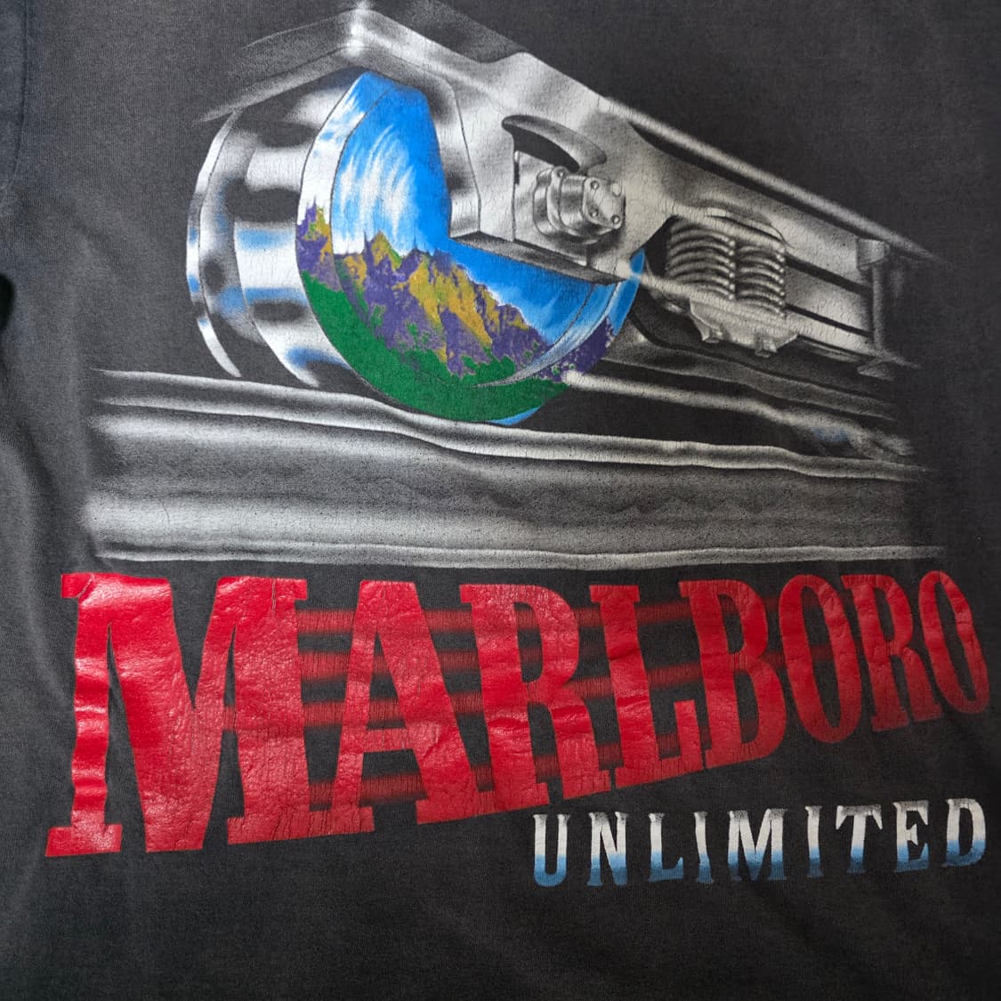 [XL] 90s 말보로 언리미티드 트레인 티셔츠 ver. 크레이지페이드 상품이미지2