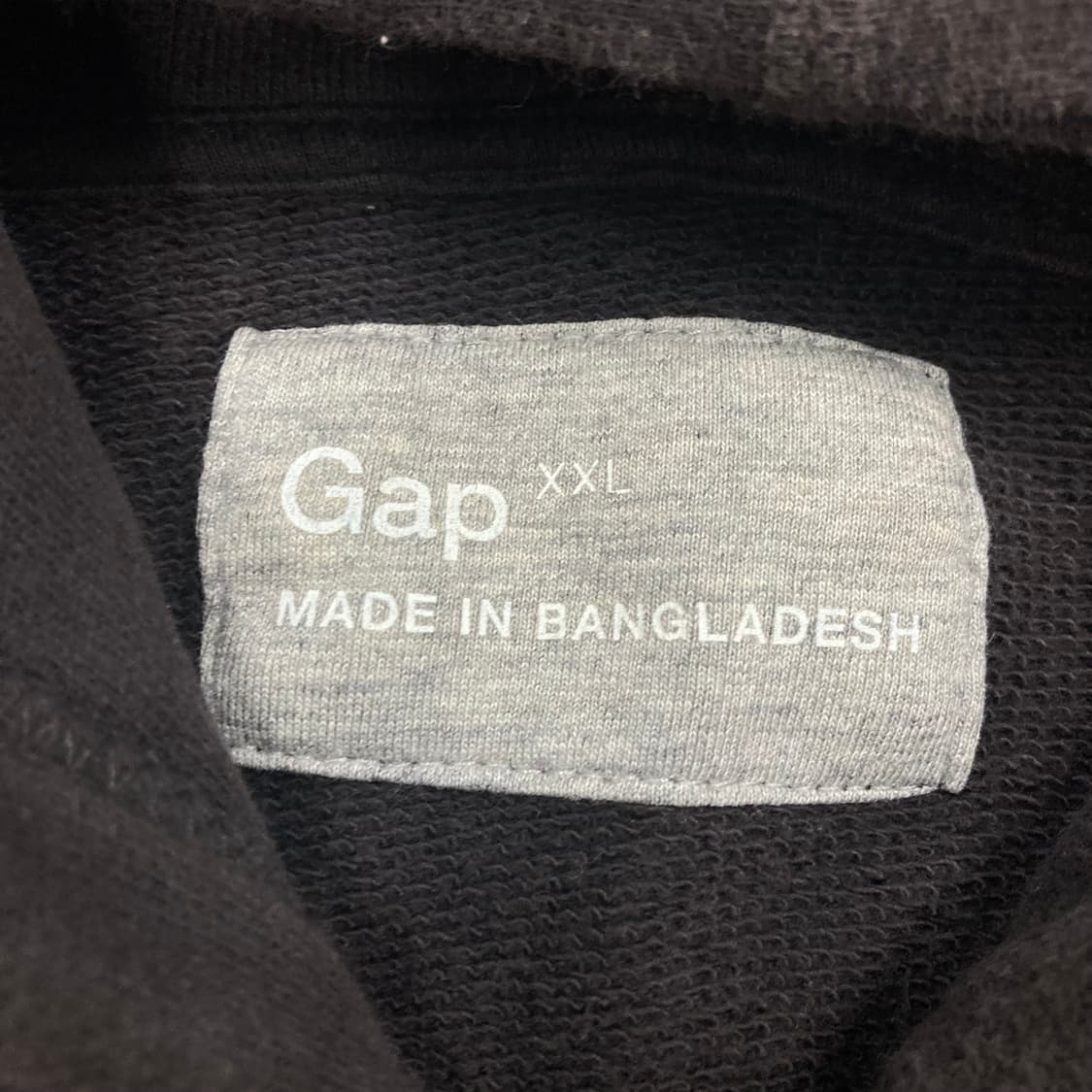 GAP 차콜 컬러 스펠아웃 빅로고 후드 집업 상품이미지3