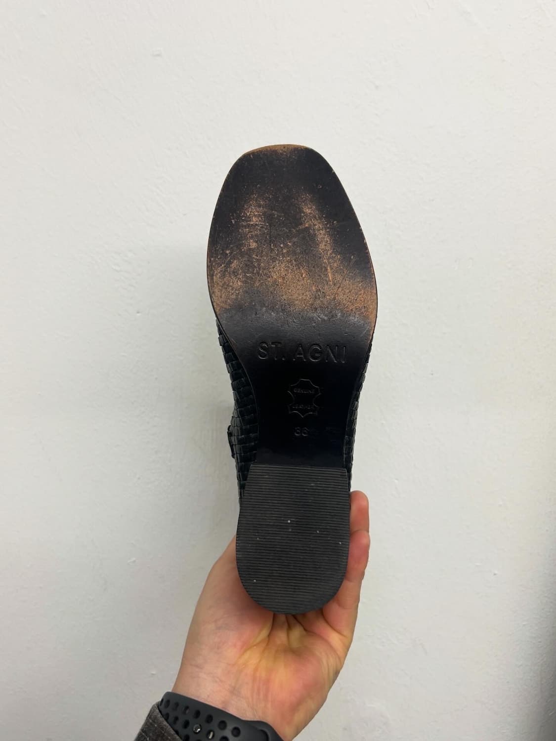 St. Agni 세인트아그니 우븐 레더 부츠 230 상품이미지7