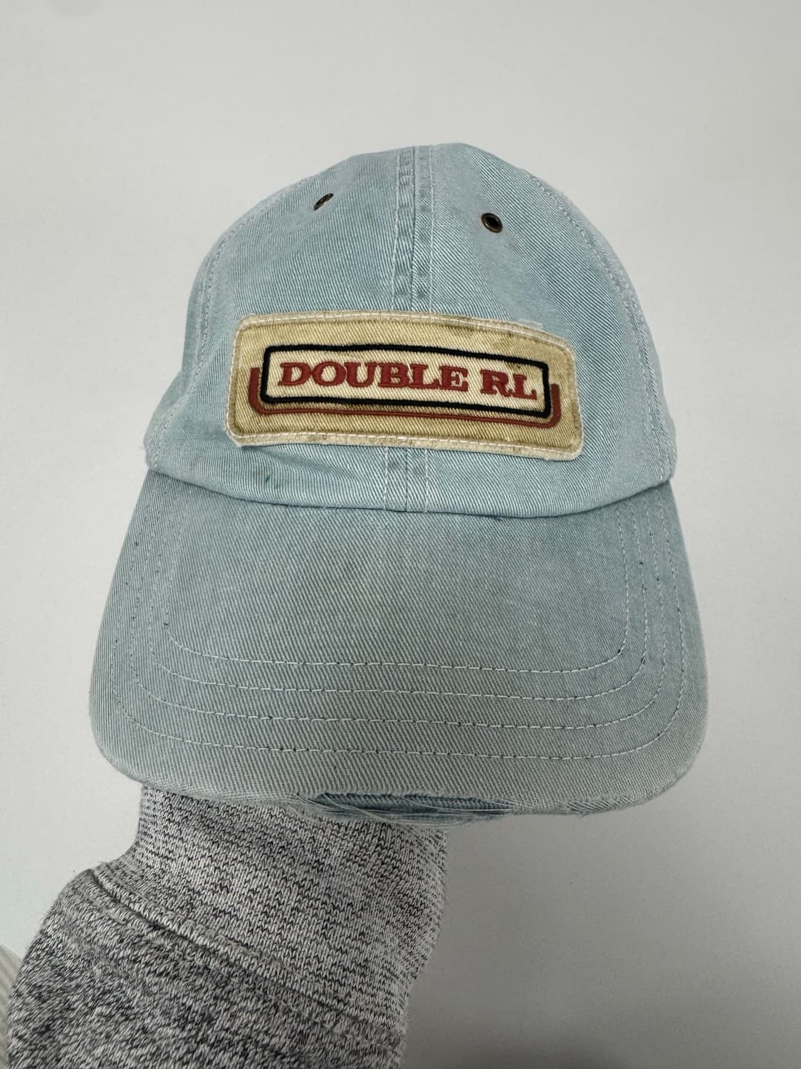 더블알엘 가먼트다이드 볼캡 / 라이트블루 상품이미지2