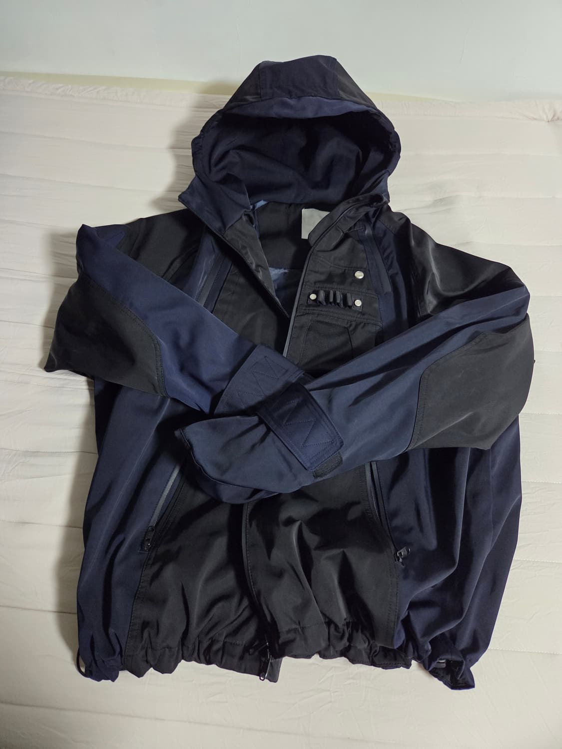 언더마이카 카메 멀티 지퍼 터틀 쉘 파카 애프터 미드나잇 1사이즈 상품이미지2