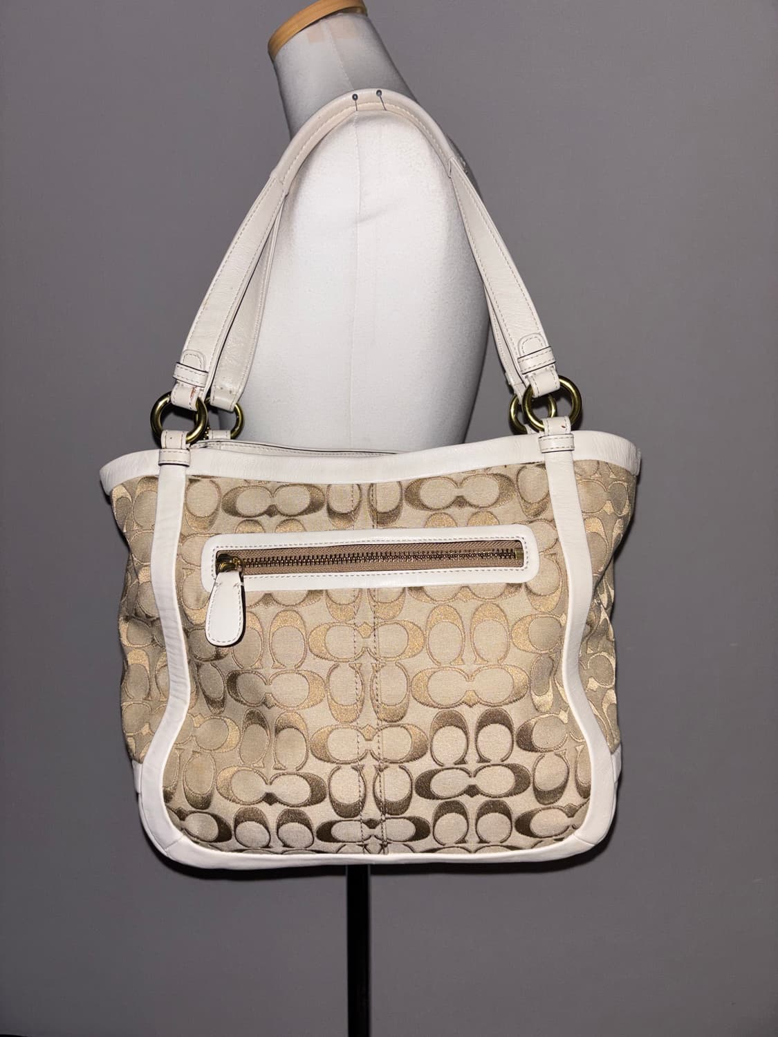 Coach vintage white shoulder bag 상품이미지5