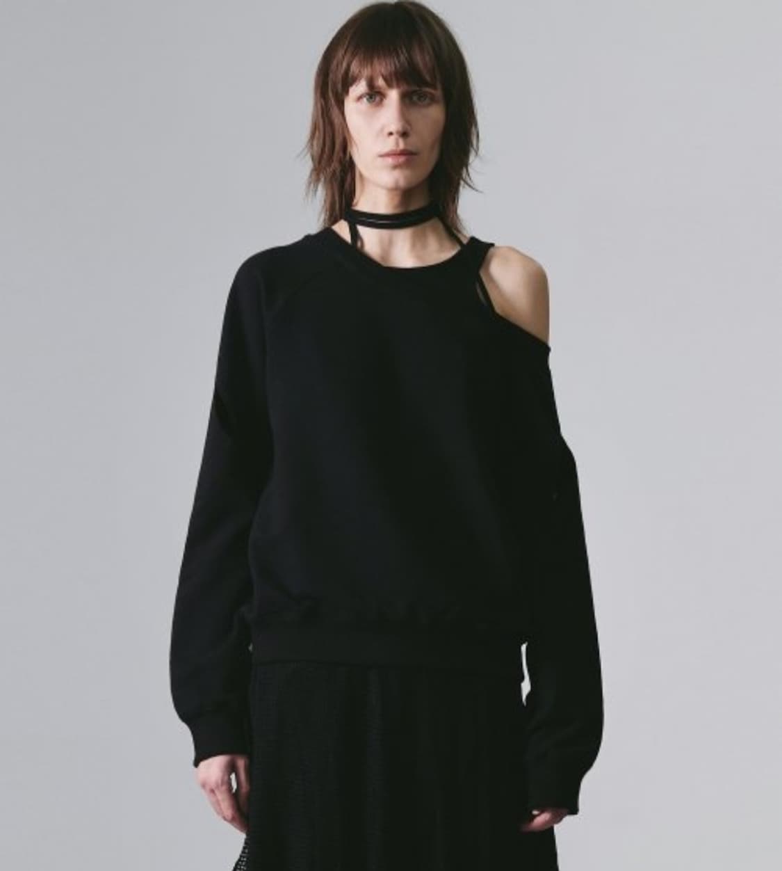 나체 슬릿 코튼 맨투맨  상품이미지1