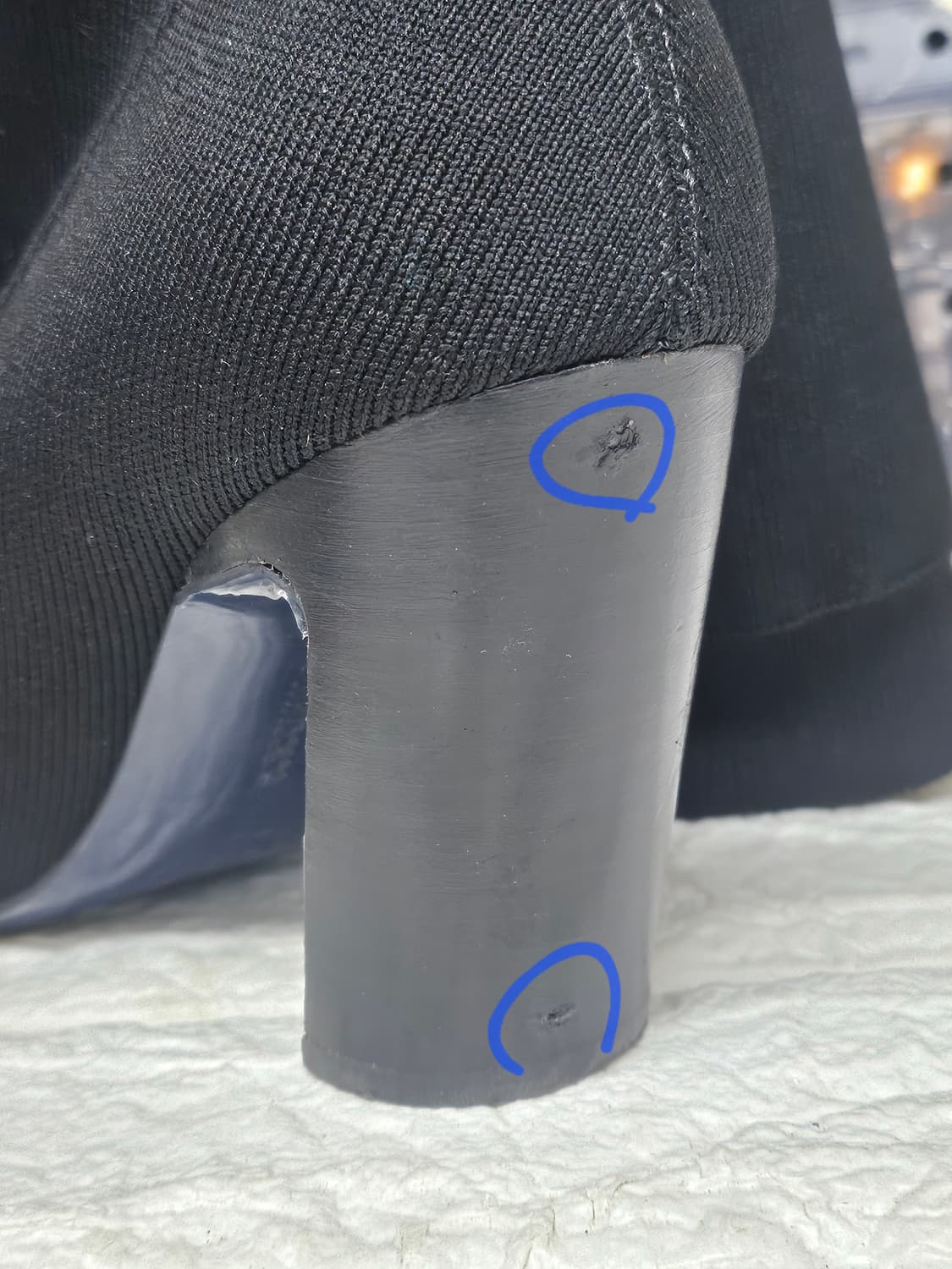 슈콤마보니 여성 니트 롱부츠 240 스판 삭스 타이즈 힐롱부츠 LB49 상품이미지7