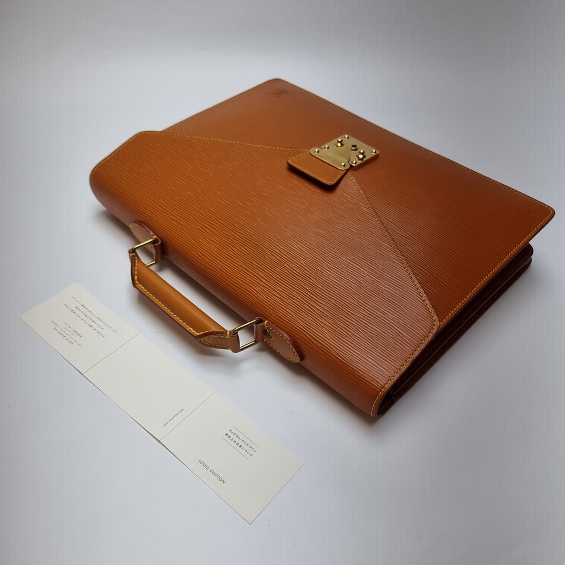 루이비통 에삐 세르비엣 서류가방 카멜 (최상급, 남녀공용 브리프케이스) 상품이미지5