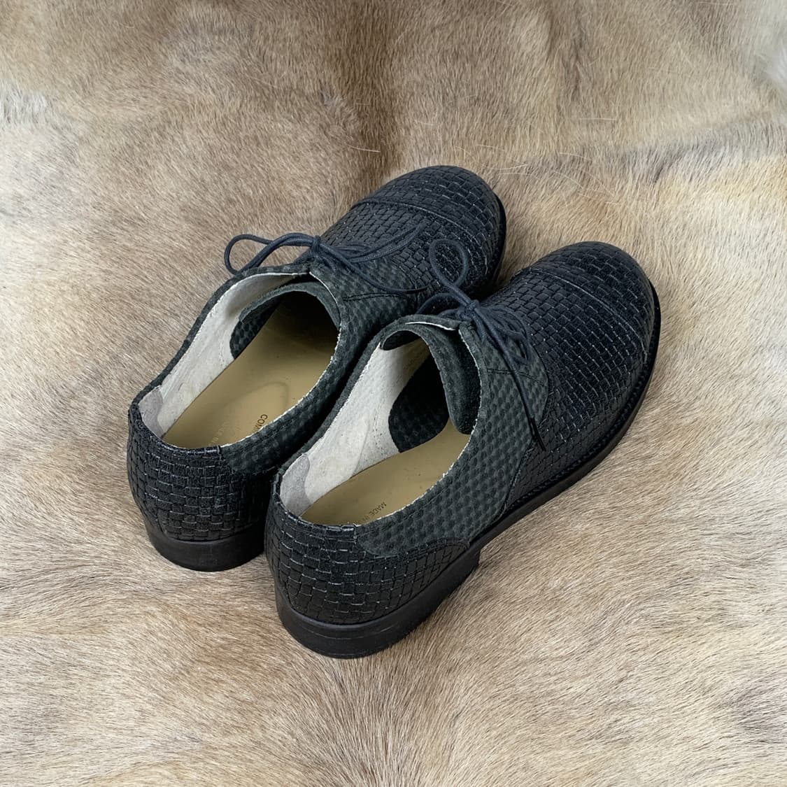 꼼데가르송 옴므 플러스 믹스드 레더 더비 슈즈 상품이미지5