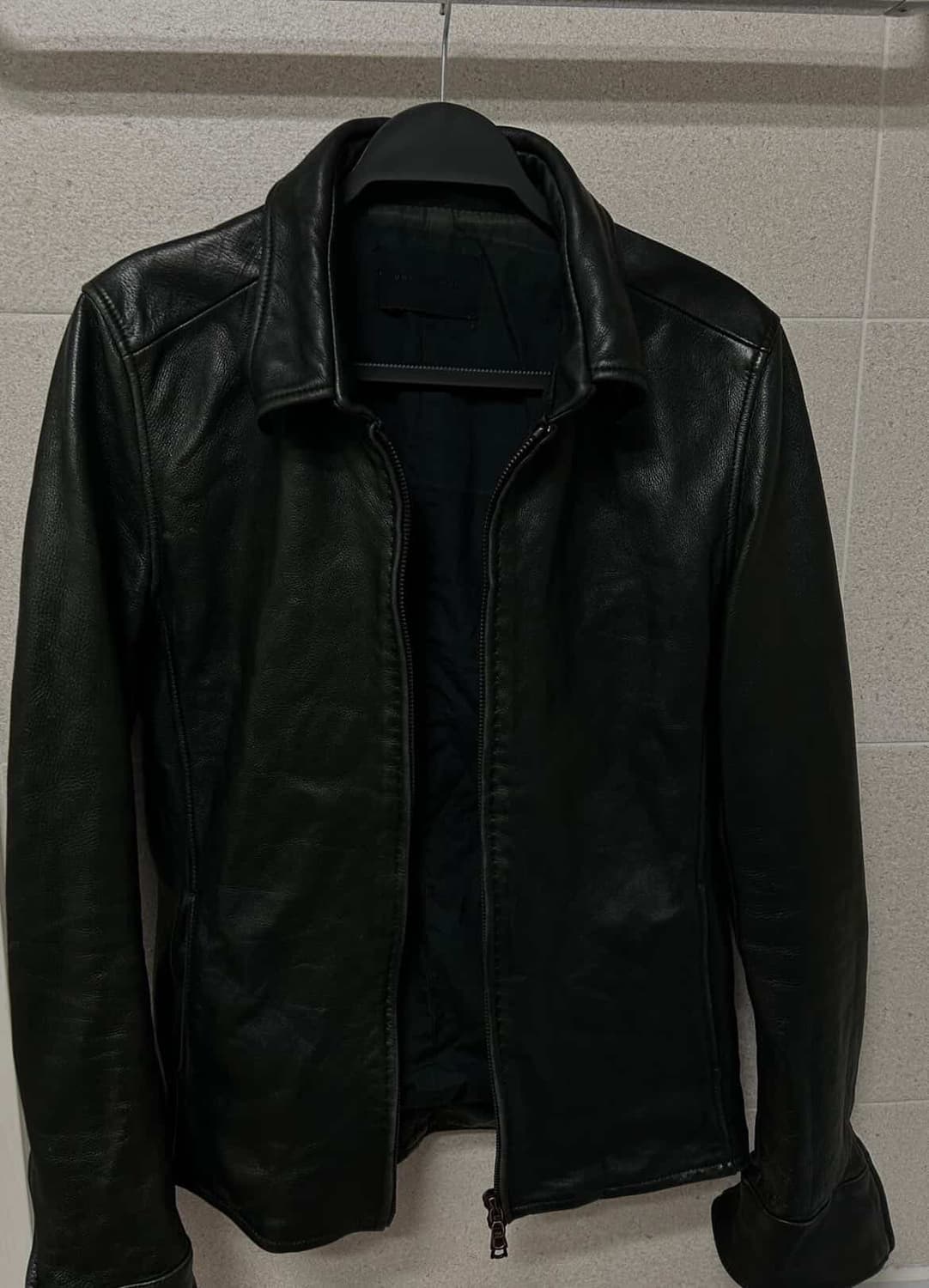 Junhashimoto zip leather shats jacket 상품이미지6