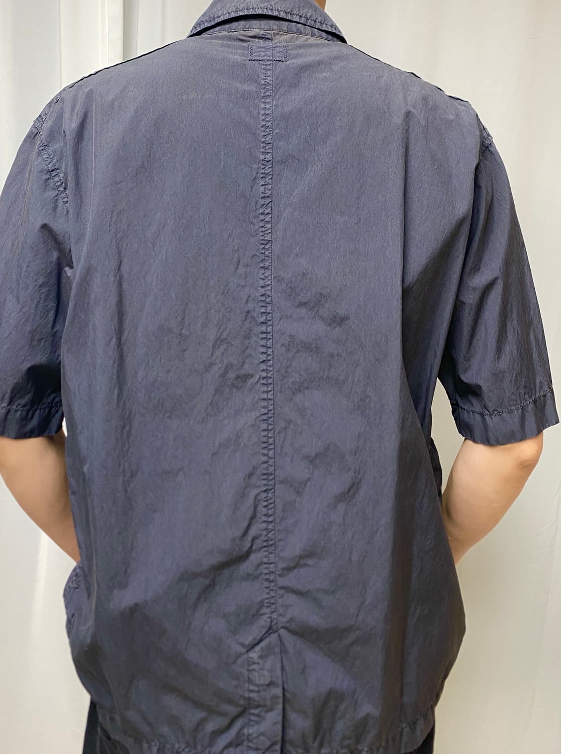 C.P. Company 반팔 포켓 남방 셔츠 네이비색 105 XL 상품이미지3