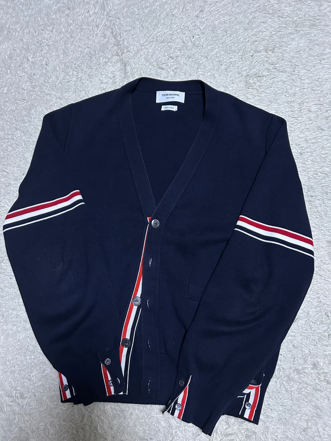 [3size] 톰브라운 밀라노스티치 암밴드 가디건 상품이미지1