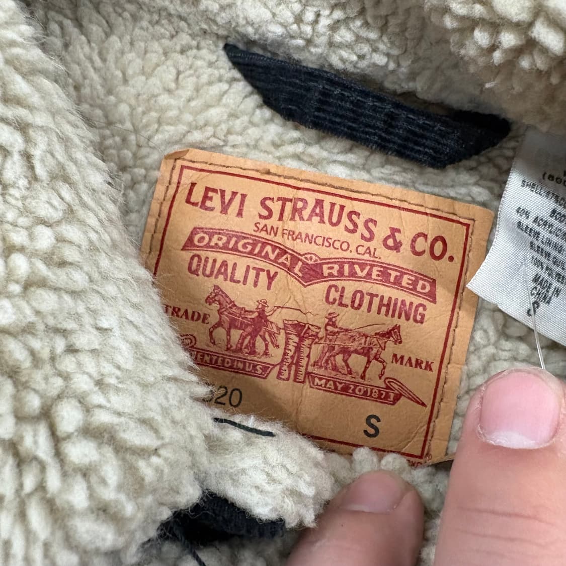 (95)리바이스코듀로이쉐르파자켓 상품이미지4