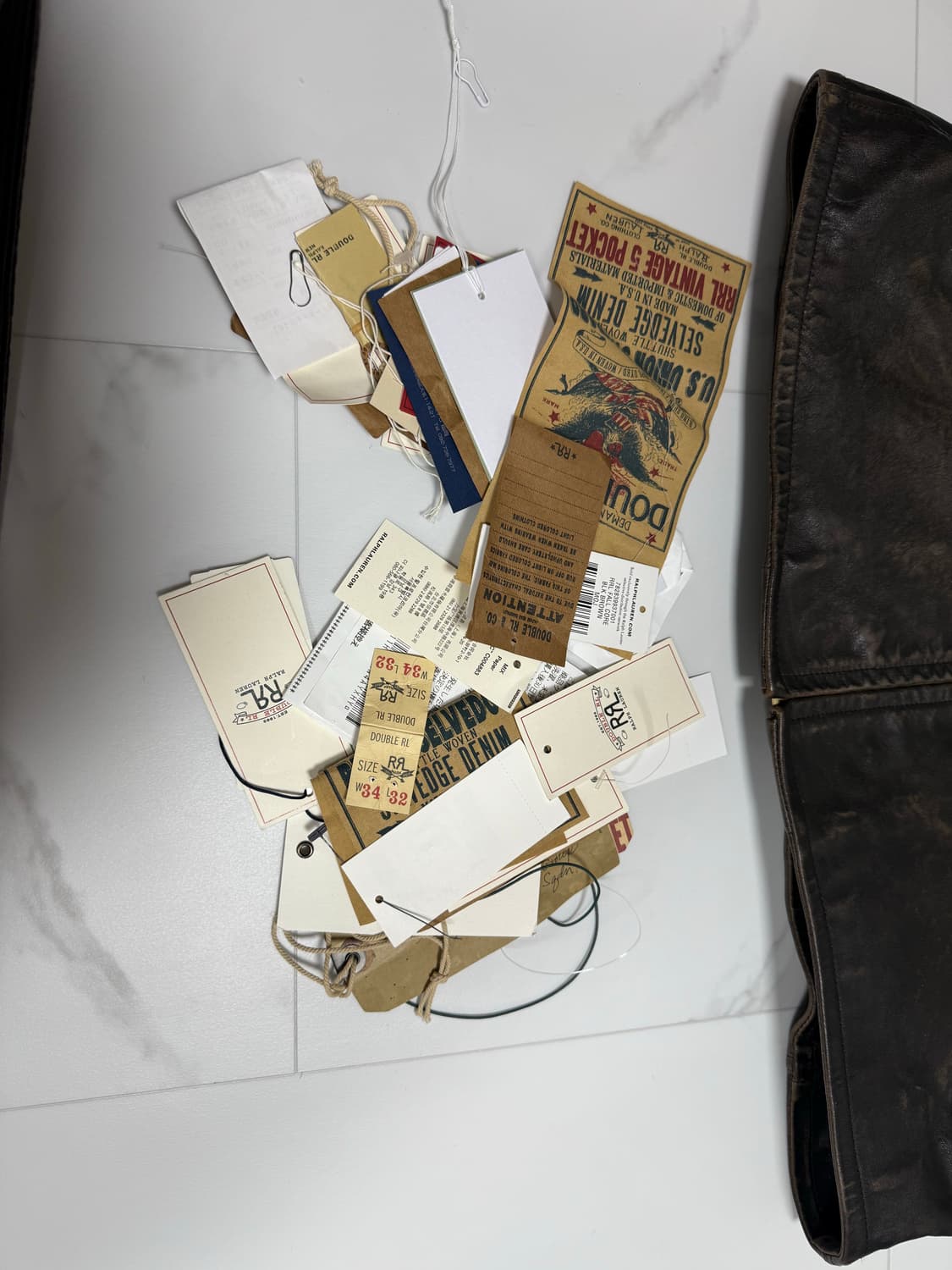 RRL 뉴스보이 레더자켓 L 상품이미지9