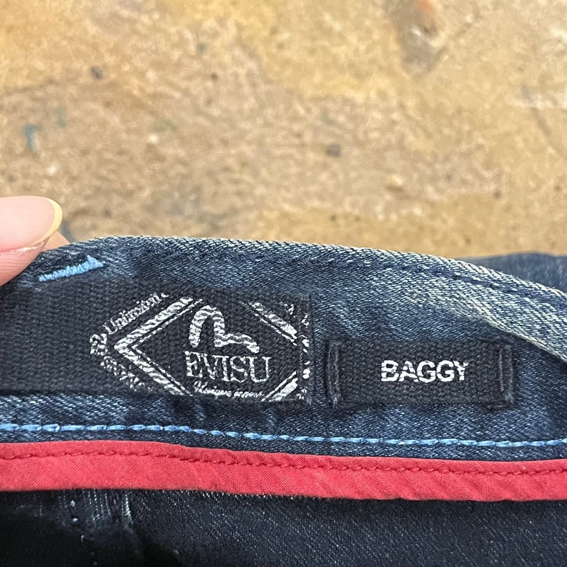 [정품/30] 에비수 데님 청바지 블루 워싱진 b10 상품이미지5