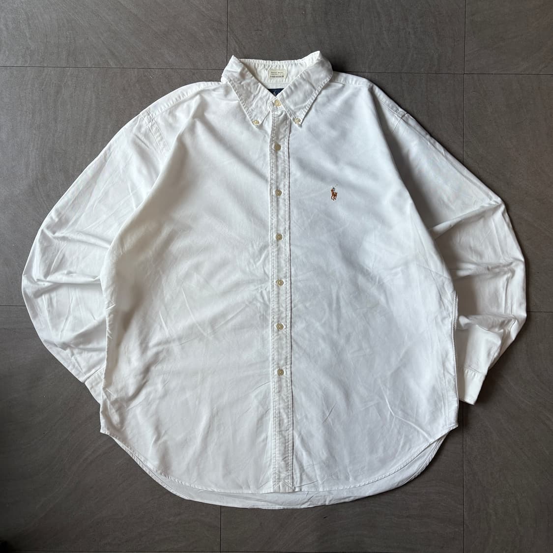 폴로 정품 화이트 멀티 포니 로고 옥스포드 셔츠 상품이미지1