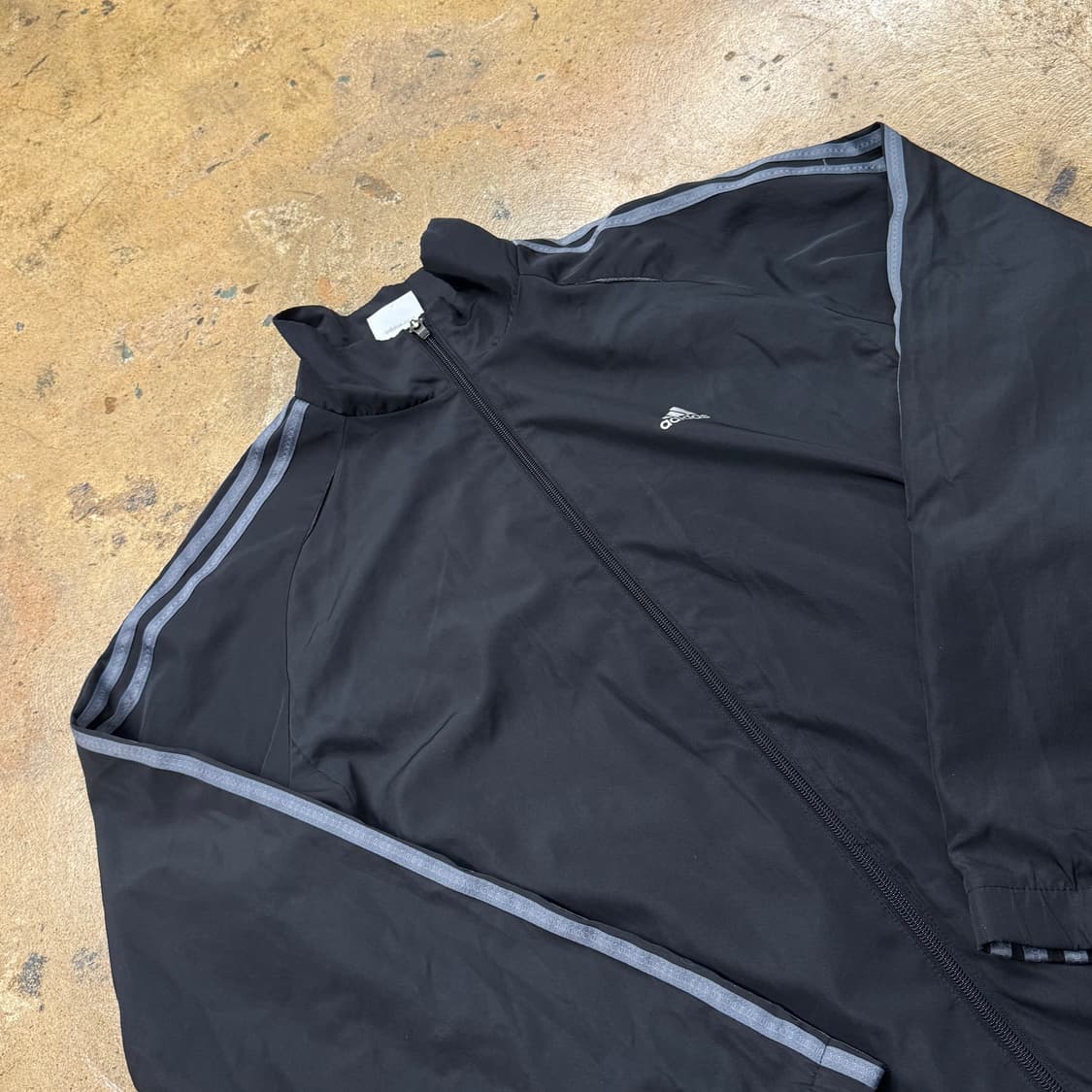 [정품/105] 아디다스 블랙 삼선 트랙탑 져지 바람막이 b16 상품이미지1