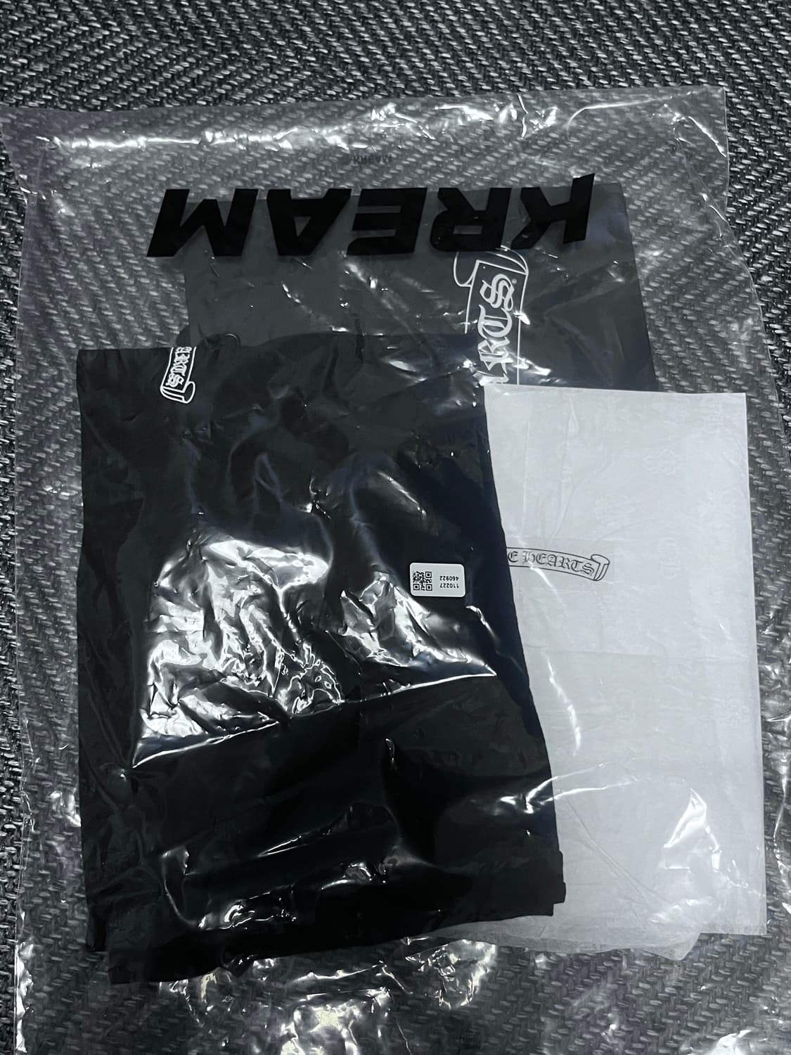 크롬하츠 스크롤 로고 티셔츠 블랙 L 새상품 상품이미지6