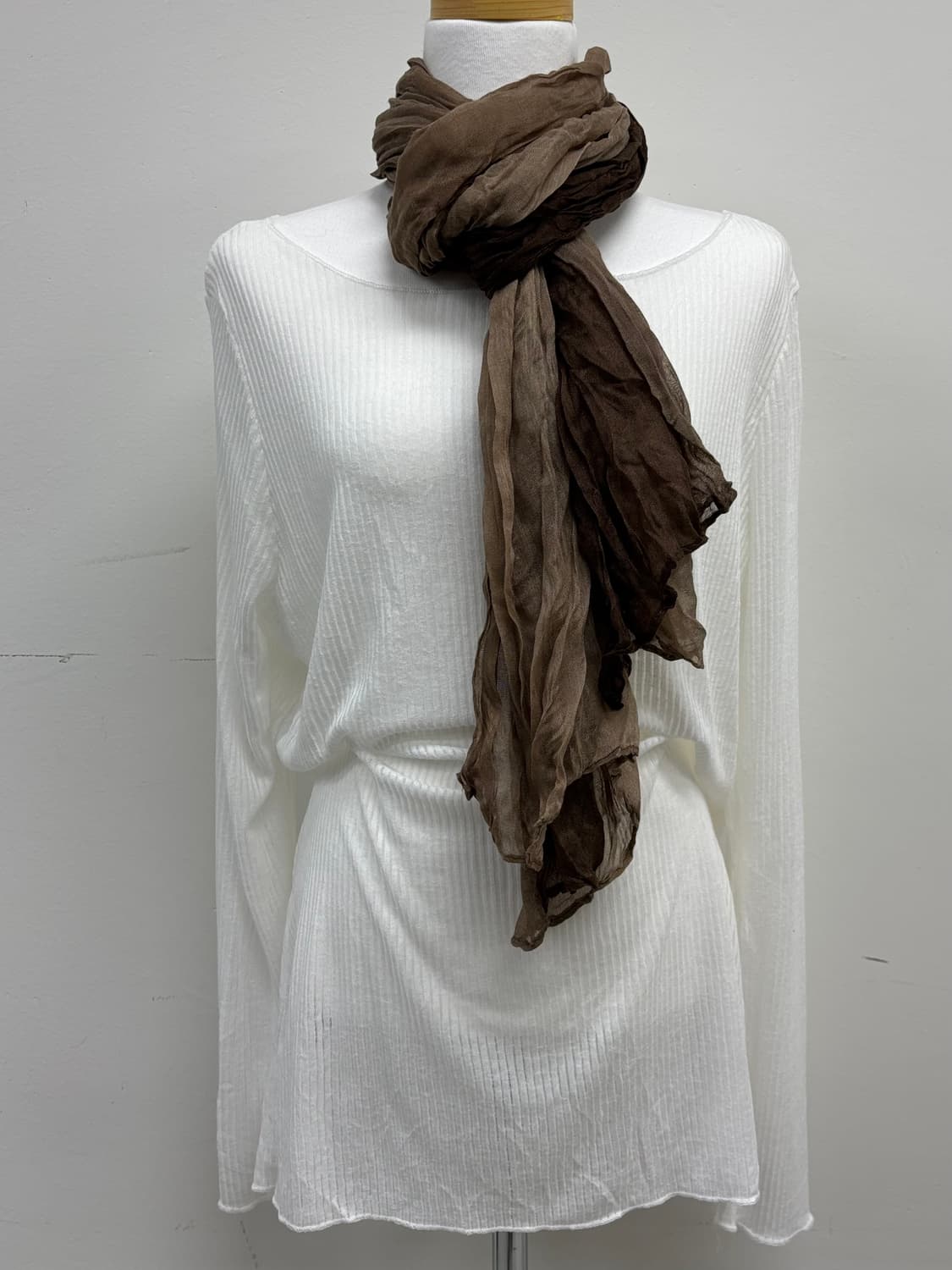 빈티지 브라운 머플러 상품이미지3